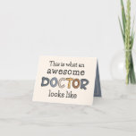 Funny Doctor Awesome Doctor Appreciation サンキューカード<br><div class="desc">Funny Awesome Doctor Gifts - This funny design makes a great appreciation gift for every Doctor!</div>