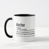 Funny Doctor Definition Mug - Custom Coffee Cup マグカップ (左)
