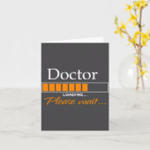 Funny Doctor Loading Medical Doctor Outfit New  カード (黄色い花)