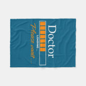 Funny Doctor Loading Medical Doctor Outfit New  フリースブランケット (正面(横))