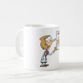 Funny Doctor Teaching Foot Anatomy コーヒーマグカップ (正面左)