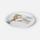 Funny Doctor Teaching Foot Anatomy ペーパープレート (アングル)