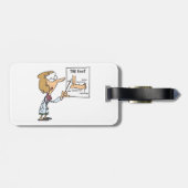 Funny Doctor Teaching Foot Anatomy ラゲッジタグ (裏面横)