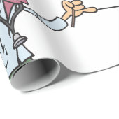 Funny Doctor Teaching Foot Anatomy ラッピングペーパー (ロールコーナー)