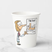 Funny Doctor Teaching Foot Anatomy 紙コップ (正面)