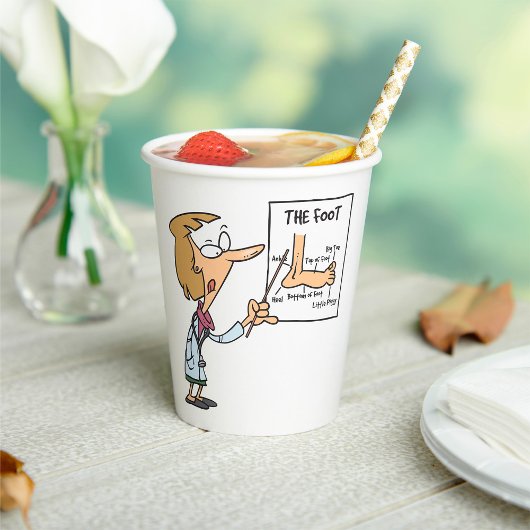Funny Doctor Teaching Foot Anatomy 紙コップ