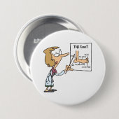 Funny Doctor Teaching Foot Anatomy 缶バッジ (正面&裏面)