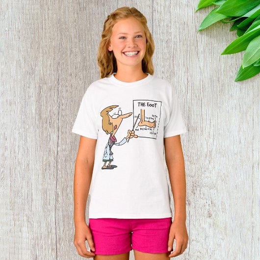 Funny Doctor Teaching Foot Anatomy Tシャツ