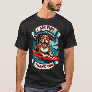 Funny Dod Surfing In The Great Wave Ocean Tシャツ