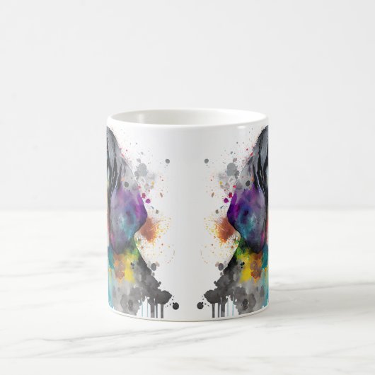 Funny dog コーヒーマグカップ (中央)