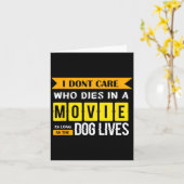 Funny Dog &amp; Puppy Lover Shirts I Don't Care Wh カード (黄色い花)