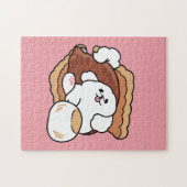 Funny Dog and S’more Design – Kawaii Pet Lover Pun ジグソーパズル (横)