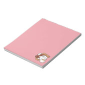 Funny Dog and S’more Design – Kawaii Pet Lover Pun ノートパッド (回転)