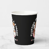 Funny Dog and S’more Design – Kawaii Pet Lover Pun 紙コップ (左)