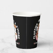 Funny Dog and S’more Design – Kawaii Pet Lover Pun 紙コップ (右)