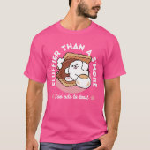 Funny Dog and S’more Design – Kawaii Pet Lover Pun Tシャツ (正面)