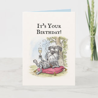 Funny Dog Birthday Card カード