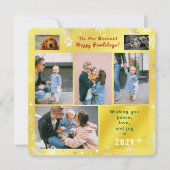 Funny Dog Cat Happy Pawlidays Peace Love Photos  シーズンカード (正面)