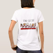 Funny Dog Choir Howllelujah Choirboys Pug Cartoon Tシャツ (裏面)