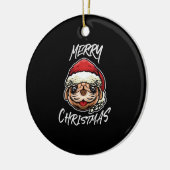 Funny Dog Christmas Pajamas Gift for Dog Lovers Wo セラミックオーナメント (左)