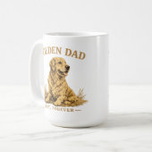 Funny Dog Dad Gift コーヒーマグカップ (正面左)