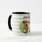 Funny Dog Dad Mug Personalized Name Gift for Dog L マグカップ (正面左)