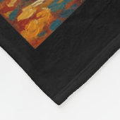 Funny Dog Eating Taco Graphic Art Design  フリースブランケット (角)