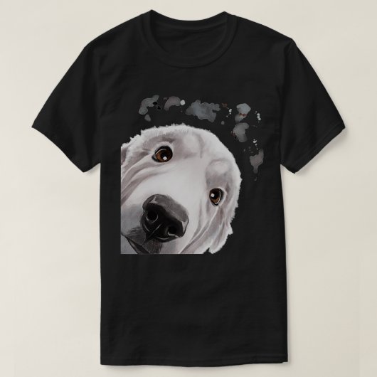 Funny Dog Great Pyrenees Tシャツ (デザイン正面)