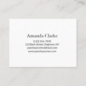 Funny Dog Grooming Business Card – “Bad Hair Day?” 名刺 (裏面)