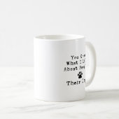 Funny Dog Humor Modern Quote コーヒーマグカップ (正面右)