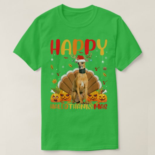 Funny Dog Lover Happy Italian Greyhound Dog HelloT Tシャツ (デザイン正面)