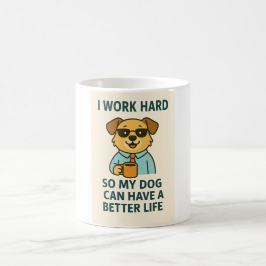 Funny Dog Lover Mug コーヒーマグカップ (中央)