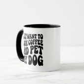 Funny Dog Lover Mug Dog Dad マグカップ (正面左)