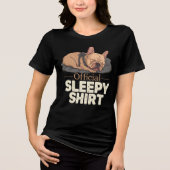 Funny Dog Lover Shirt - Official Sleepy Shirt トライブレンドTシャツ (正面)