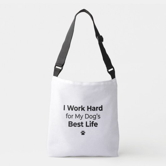 Funny Dog Lover Tote Bag クロスボディバッグ (正面)