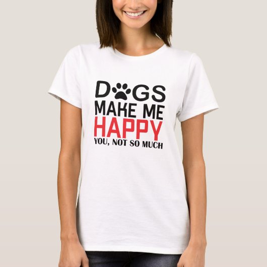 Funny dog lovers gift tシャツ (正面)