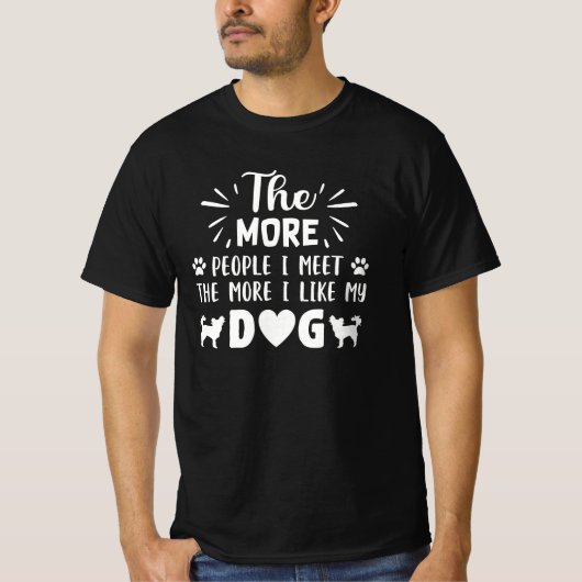 funny dog lovers quote gift tシャツ (正面)