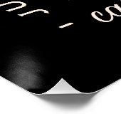 Funny dog mom coffee lover girl aesthetic black ポスター (コーナー)