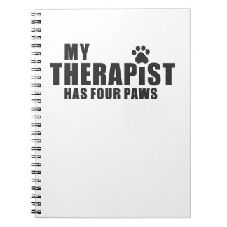 Funny Dog Mom Dad Gift! My Therapist Has Four Paws ノートブック
