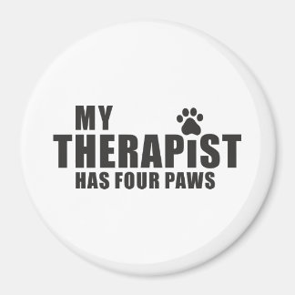 Funny Dog Mom Dad Gift! My Therapist Has Four Paws マグネット