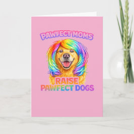 Funny Dog Mom Mother’s Day Card – Pawfect Moms Rai カード