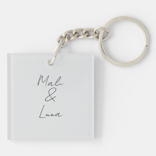 Funny Dog Mom Sayings キーホルダー (裏面)