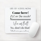 Funny Dog Mom Sayings マウスパッド (マウス)