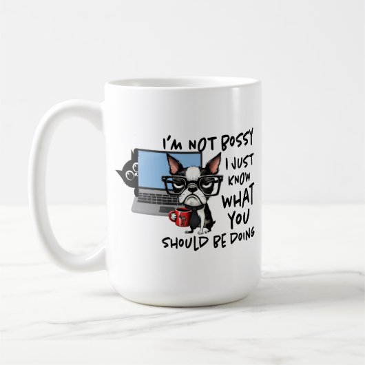 Funny Dog Mug コーヒーマグカップ (左)