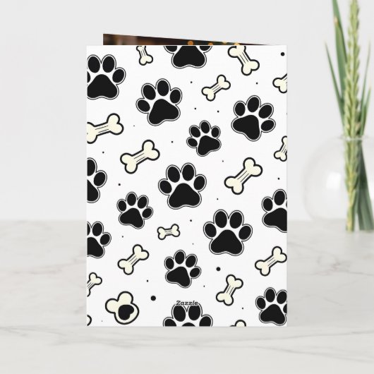 Funny Dog Naughty List Custom Text Christmas カード (裏面)