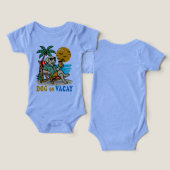 Funny Dog on Vacation T-Shirt | Cute Summer (デザイン正面&裏面)