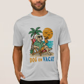 Funny Dog on Vacation T-Shirt | Cute Summer Tシャツ (正面)