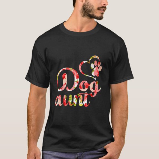 Funny Dog Owner Shirt, Dog Aunt Fur Life Tシャツ (正面)