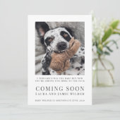 Funny dog Photo Coming Soon 案内状 (スタンド正面)