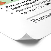 Funny Dog Poop Wall Chart for Pet Professionals ポスター (角)